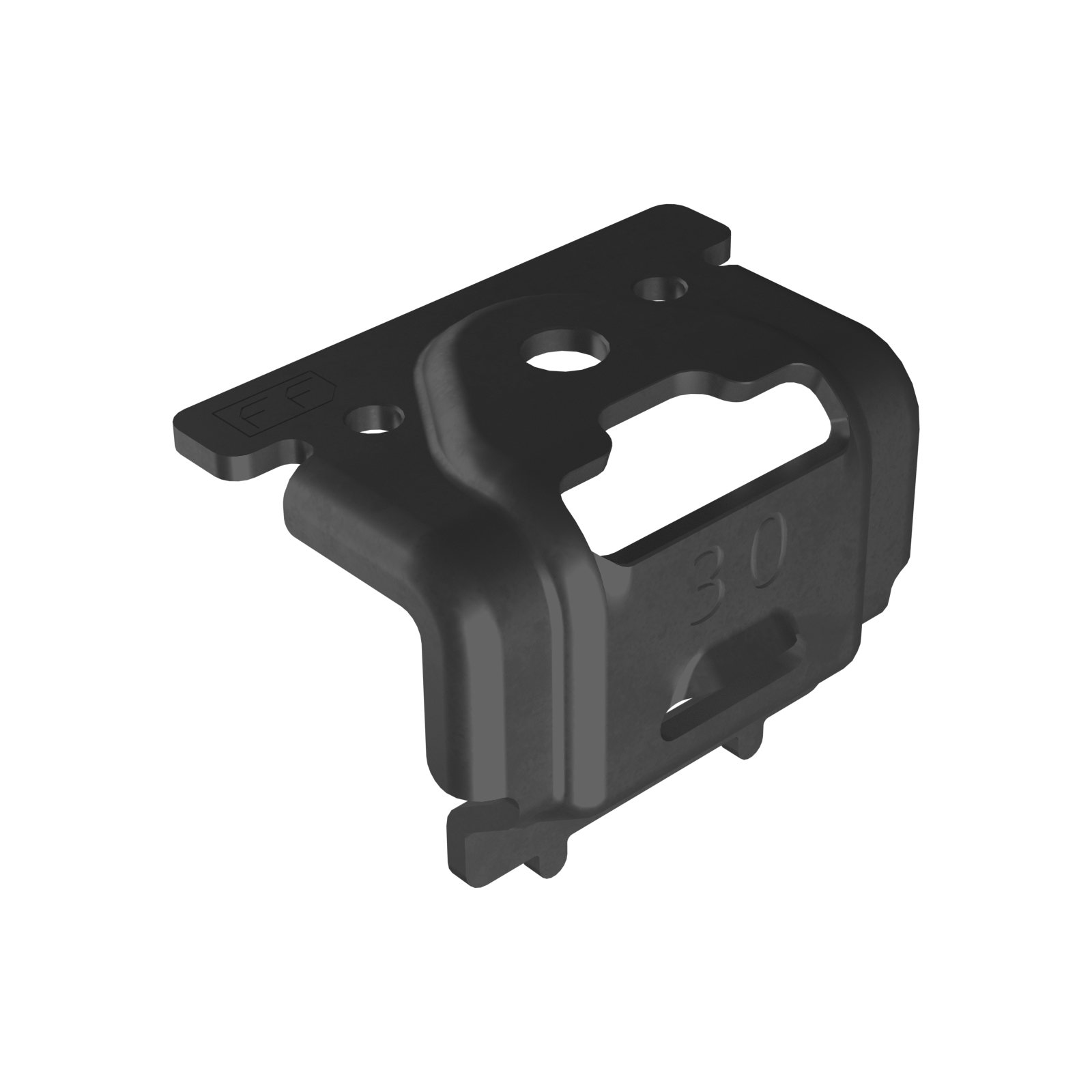 Esdec FlatFix end clamp, black, 30mm- Rubicon UK Shop
