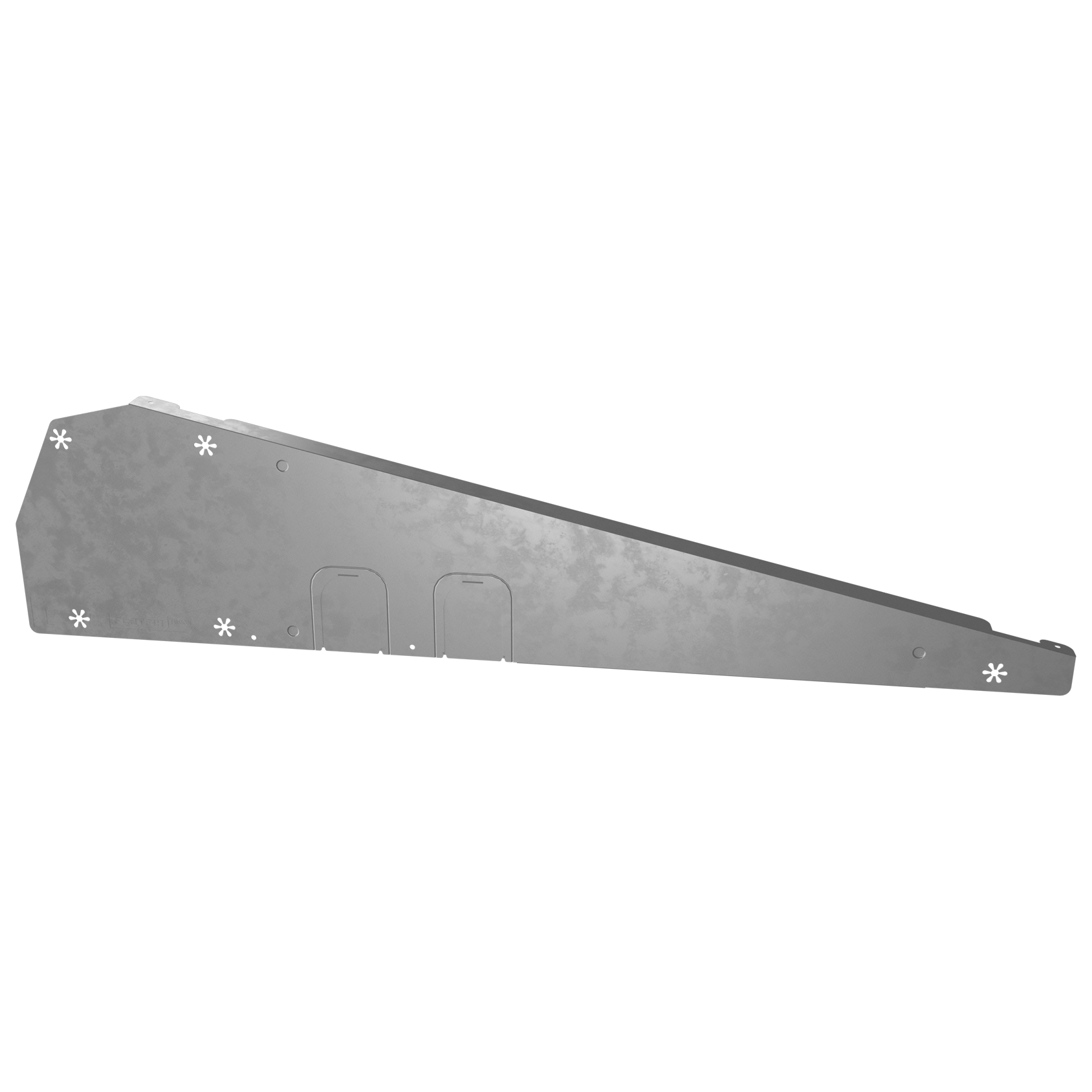 Esdec Flatfix fusion Wind deflector, left, grey- Rubicon UK Shop