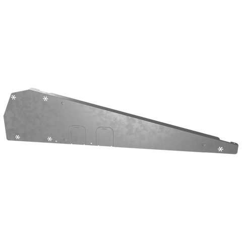 Esdec Flatfix fusion Wind deflector, left, grey- Rubicon UK Shop