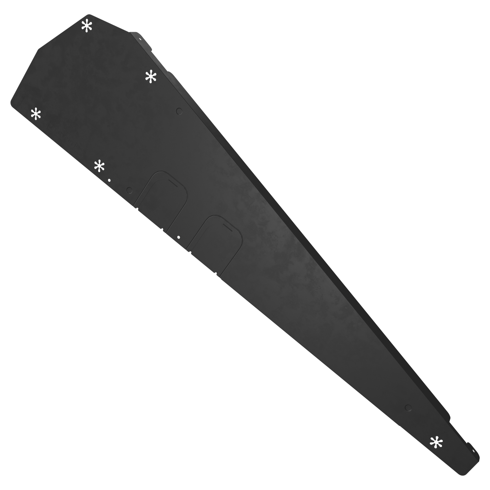 Esdec Flatfix fusion wind deflector, left, black, XL- Rubicon UK Shop
