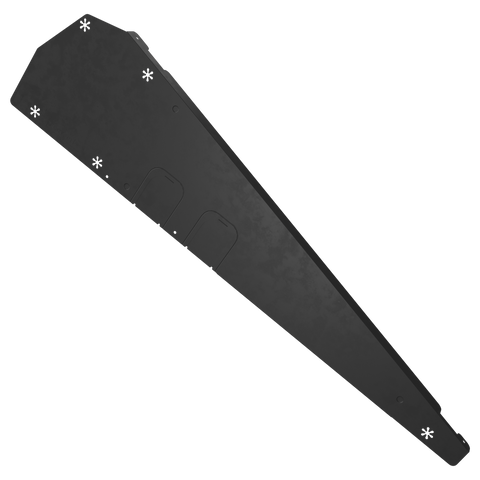 Esdec Flatfix fusion wind deflector, left, black, XL- Rubicon UK Shop
