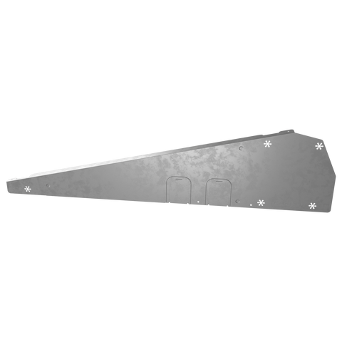 Esdec Flatfix fusion Wind deflector, right, grey- Rubicon UK Shop
