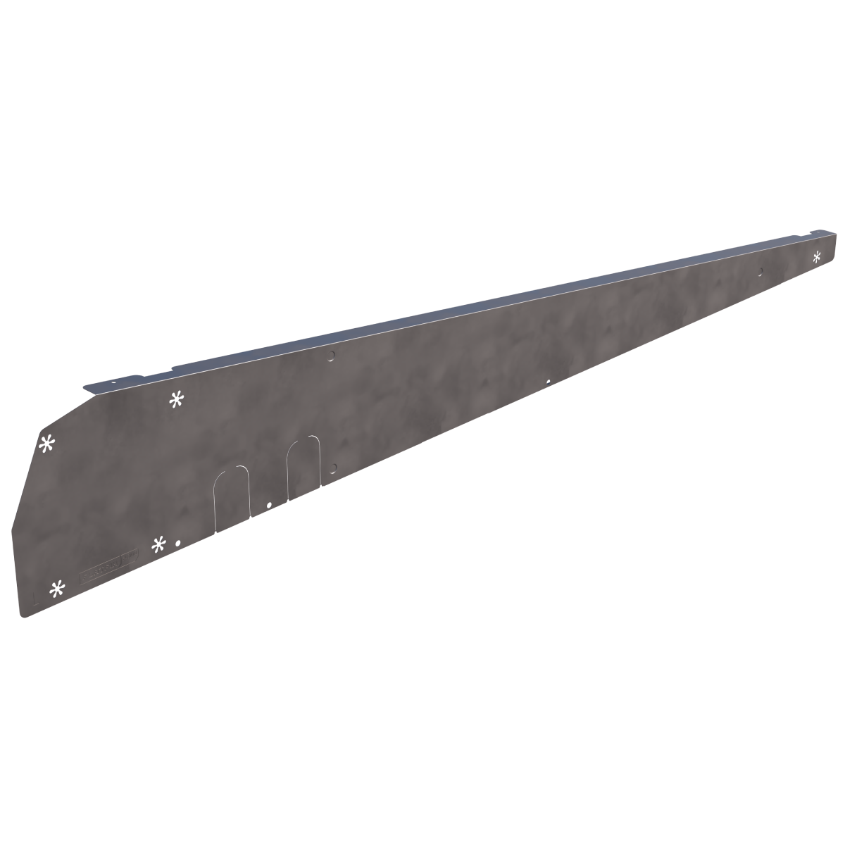 Esdec FlatFix Fusion Wind deflector left, portrait, black- Rubicon UK Shop
