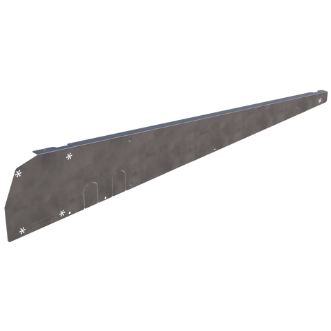 Esdec FlatFix Fusion Wind deflector left, portrait, black- Rubicon UK Shop
