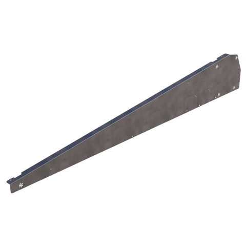 Esdec FlatFix Fusion Wind deflector right, portrait, black - Rubicon UK Shop
