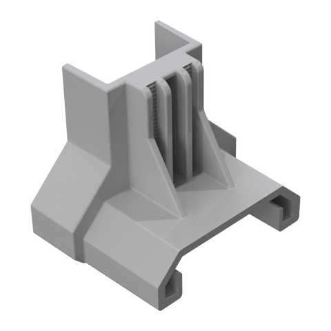 Esdec ClickFit Evo End clamp support for trapezoidal metal roofs, grey- Rubicon UK Shop
