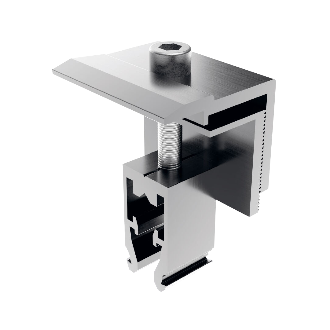 MS End clamp, aluminium, 30 - 40mm- Rubicon UK Shop