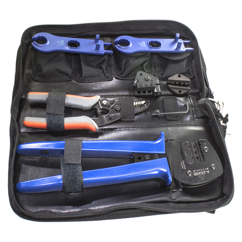 Flexgear Solar crimping tool set for 2.5, 4 & 6mm, with cutter and stripper- Rubicon UK Shop

