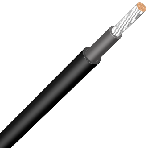 Zonn Kabel H1Z2Z2-K XS Solar cable, black, 6mm²- Rubicon UK Shop